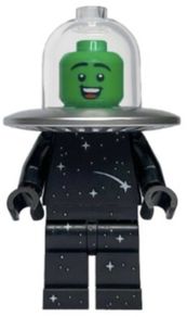 LEGO Alien UFO minifigurine