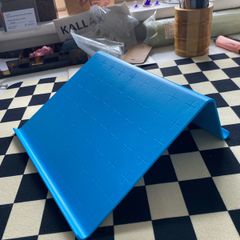 Blue IKEA laptop stand