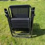 2 black recliner garden chairs Image 5