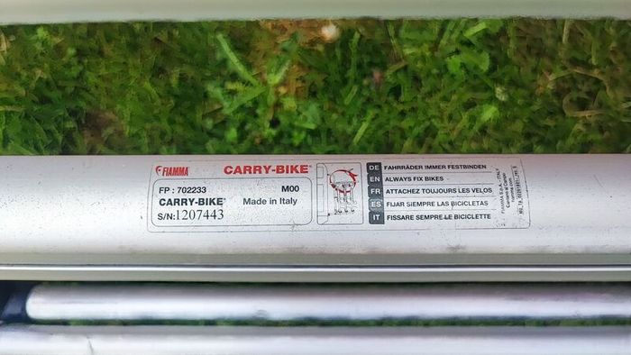 VW California T6 original bike rack
