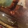 Vintage Oil on Board in a Decorative Metal Gilded Frame Image 6