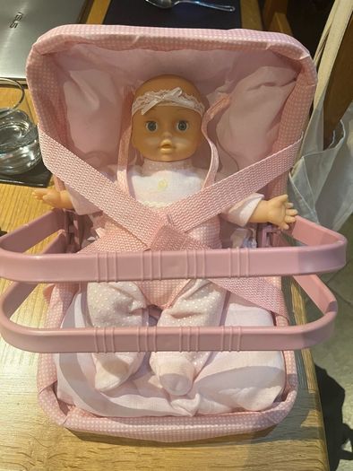 Baby doll and seat