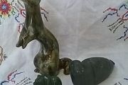 Three Wild Ceramic &amp; Stone Animals