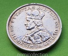 Lithuania 1936 year Silver 10 Litu.