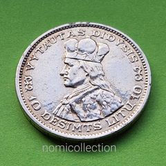 Lithuania 1936 year Silver 10 Litu.