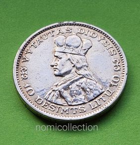 Lithuania 1936 year Silver 10 Litu.