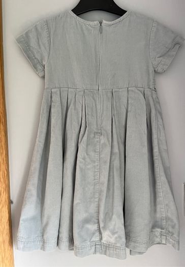 Willow by Leigh Tucker girls light green corduroy dress Age 3-4 EUC