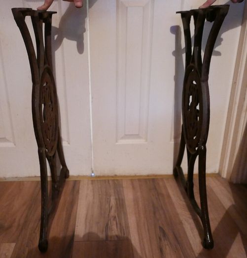 Antique Cast Iron Singer Sewing Machine Table Legs