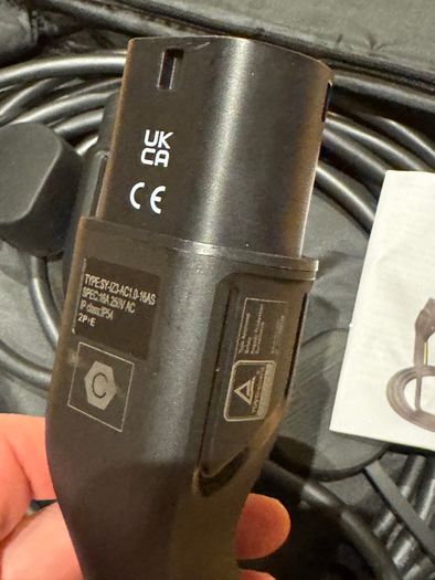 Ev Charging Cable - Type 2 Charging Cable - Kuax - 3.6KW EV Charger, 16A, 7 Metres,