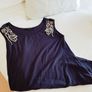 Dorothy Perkins Navy Dress - Size 14 Image 3