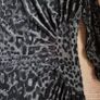 Marks and Spencer Black Leopard Velour-feel Midi Dress, Size 10 Image 5