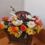 Artificial flower basket Image 6
