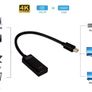 4K Mini Displayport To HDMI-compatible Cable 4K TV Projector Projetor DP 1.4 Display Port Converter for Apple Macbook Air Pro Image 2