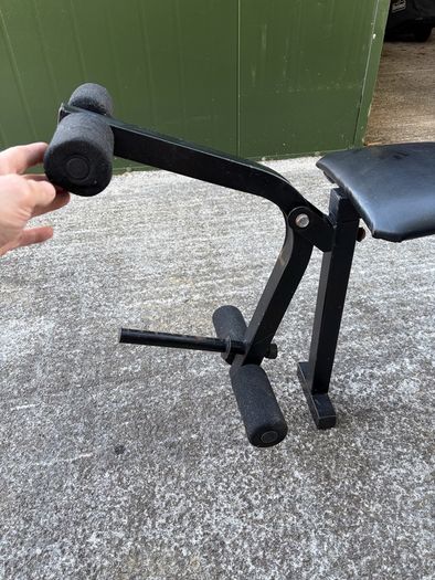 Elverys Weight Bench with Barbell Rack & Leg Extension