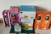 Cocktail &amp; Gin Glass Bundle  Shakers, Glassware &amp; Coasters