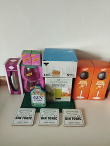 Cocktail & Gin Glass Bundle  Shakers, Glassware & Coasters