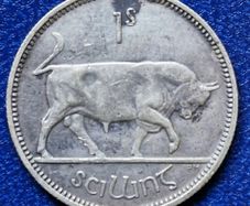 Ireland 1935 Silver Shilling coin
