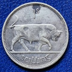 Ireland 1935 Silver Shilling coin