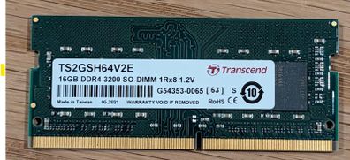 16GB Transcend DDR4-3200 memory TS2GSH64V2E