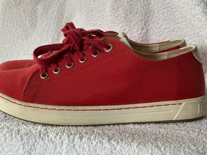 Birkenstock Ladies Red Canvas Sneakers, Runners EU36, UK3.5