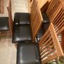 6 x Beautiful Leather & Wooden Kitchen Dining Chairs - Can Deliver Image 2