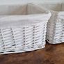 Arpan Wicker Storage Baskets with Cloth Lining Image 7