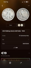 USA coin liberty half dollar silver 1942