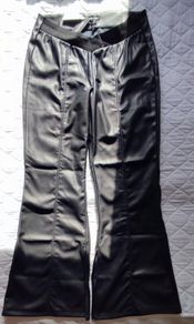 BNWT Size 14 Eco-Leather flared maternity trousers