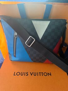 Authentic Louis Vuitton Damier Cobalt Mick PM N41639 America's Cup