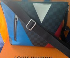 Authentic Louis Vuitton Damier Cobalt Mick PM N41639 America's Cup