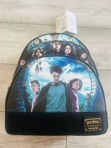 Loungefly Harry Potter Backpack Triple Three Zip Pocket