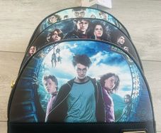 Loungefly Harry Potter Backpack Triple Three Zip Pocket