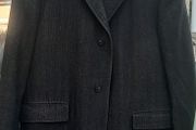 strellson mens long brown herringbone dress coat