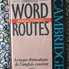 French language book - Cambridge Word Routes Anglais-Francais - First edition - Hardback