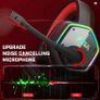 USB Gaming Headset for PC - Computer Headphones with Microphone/Mic Noise Cancelling, 7.1 Surround Sound Wired Headset & RGB Light - Gaming Headphones for PS4/PS5 Console Laptop MULTIPLE COLOURS AVAILABLE, SEE PHOTOS (FREE POSTAGE) Image 6