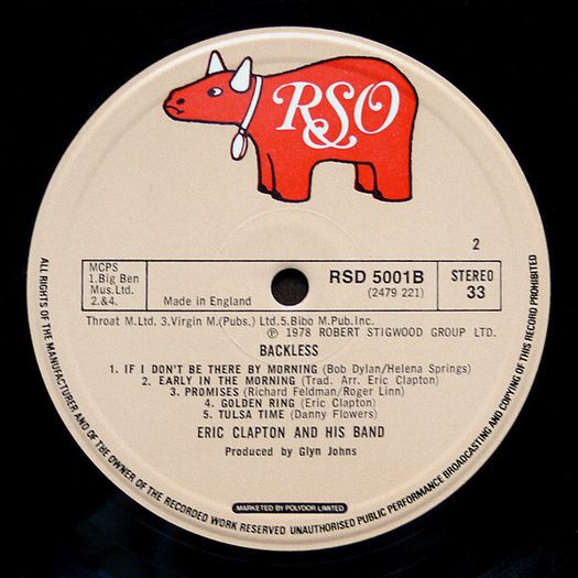 Eric Clapton  Backless
