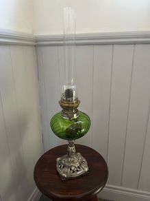 Vintage French Oil Lamp