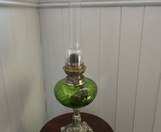 Vintage French Oil Lamp