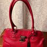 Ladies Red Leather Bag by Jasper Conran Image 8