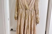 Gold glittery dress