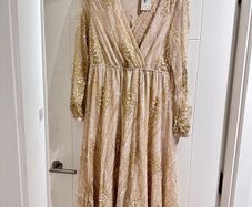 Gold glittery dress
