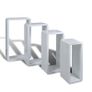Wall Cube Shelves 8 pcs White Image 5