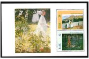 1993 Ireland Irish Impressionism Painters Commemorative Stamps Booklet Pane Mint Never Hinged (MNH). Hibernian HP57.