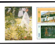 1993 Ireland Irish Impressionism Painters Commemorative Stamps Booklet Pane Mint Never Hinged (MNH). Hibernian HP57.