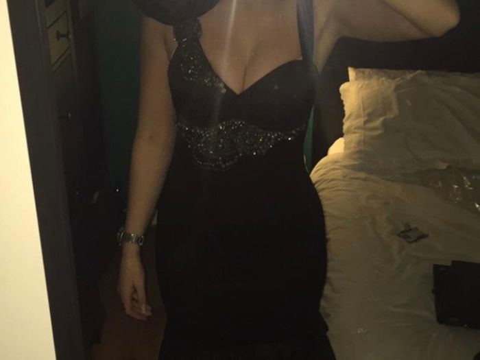 Karen Millen black occasion midi dress