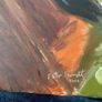 Ester Barrett Irish Artist Horse an Jockey in motion Oil on canvas 2000 signed Image 5