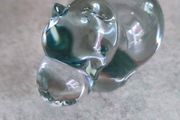 Ngwenya Glass Kingdom Swaziland Mini Hippo Figurine Paperweight Figure