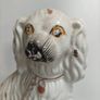 Vintage pair of Staffordshire pottery mantel dogs Image 4