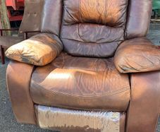 Leather recliner couch/sofa and armchair