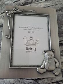 Silver Teddy Photo album gift